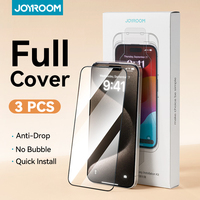Joyroom 1/2/3pcs HD Tempered Glass For iPhone 15 Pro Max Screen Protector Quick Install Glass For iPhone 15 14 13 12 11 Pro Max
