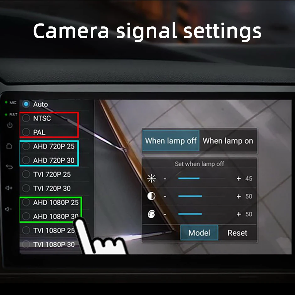 1080P/720P AHD Full HD Nachtsicht Rückansicht Backup Kamera Rückfahr Vorderseite Für Lkw Bus schwere Fahrzeug RV Lkw Van Pickup – Detail 1