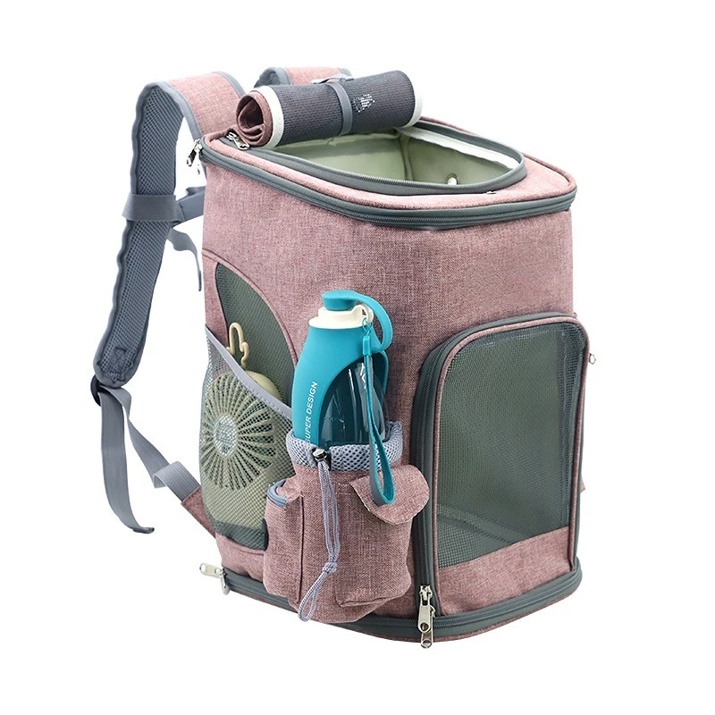 Hot Sale Pet Supplier Outdoor Breathable Tote Custom Pack Travel Back Walking Cat Carrier Pet Bag