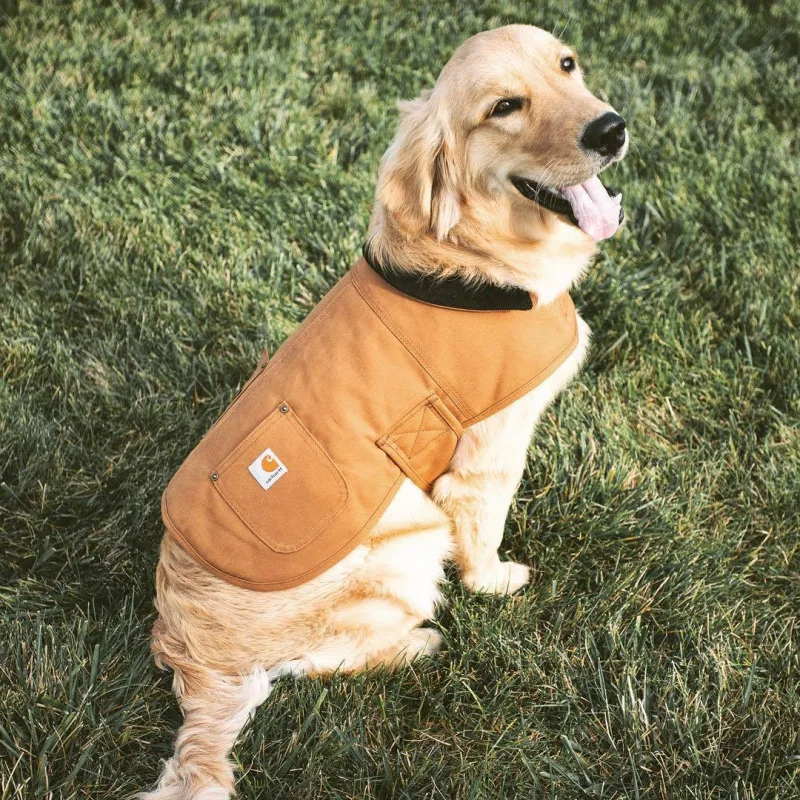 

Autumn and winter pet tooling wind warm padded canvas jacket