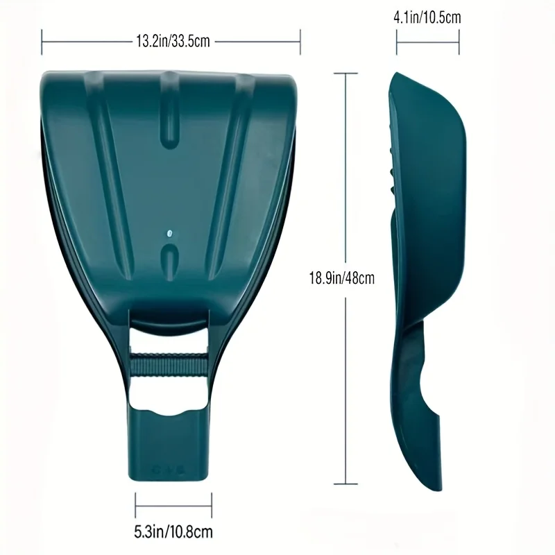 Pala de jardín y pala para hojas de alta resistencia, limpiador de restos de Patio grande, No requiere electricidad, herramientas de césped para eliminar hojas