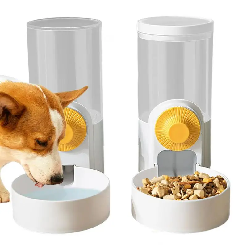 

Pet Rabbit Feeder Automatic Pet Food Water Dispenser 1000ml Large Capacity Bunny Feeder Pet Cage Food Water Bowl For Bunny Puppy