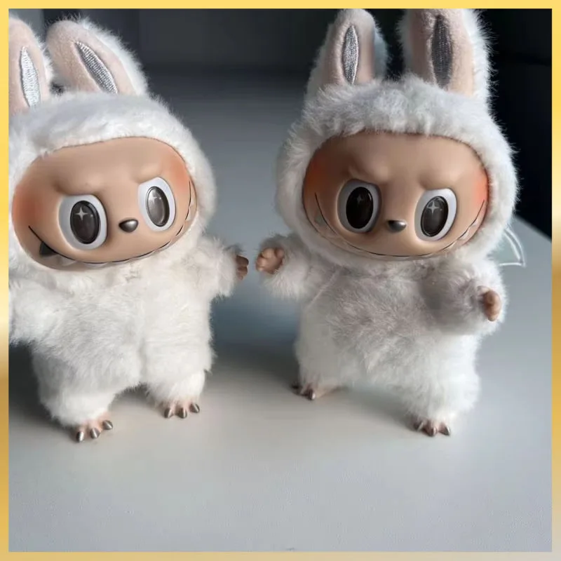 Zimomo Replica Cute Labubu Keyring Kawaii Backpack Decoration Labubu Keychain Kids Toys Surprise Christmas Gift Labubu Replica