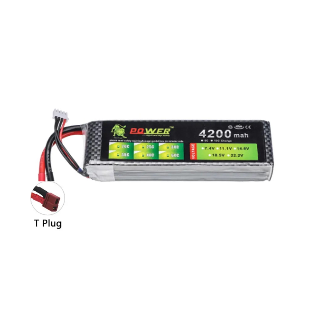 Akumulator Lipo 2S 3S 4S 1500mah 2200mAh 2800mah 4200mah 5200mah Do zabawek RC Samochód Łodzie Drone Części zamienne Akumulator 7.4V 11.1V 14.8V