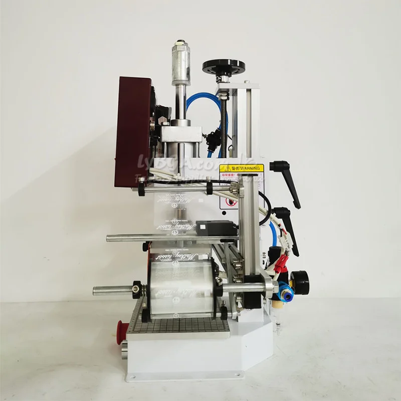 LY Auto Label Heat Transfer Machine Pneumatic Hot Stamping Adjustable Height 140MM Suitable for All Kinds of Leather And Paper - view 6