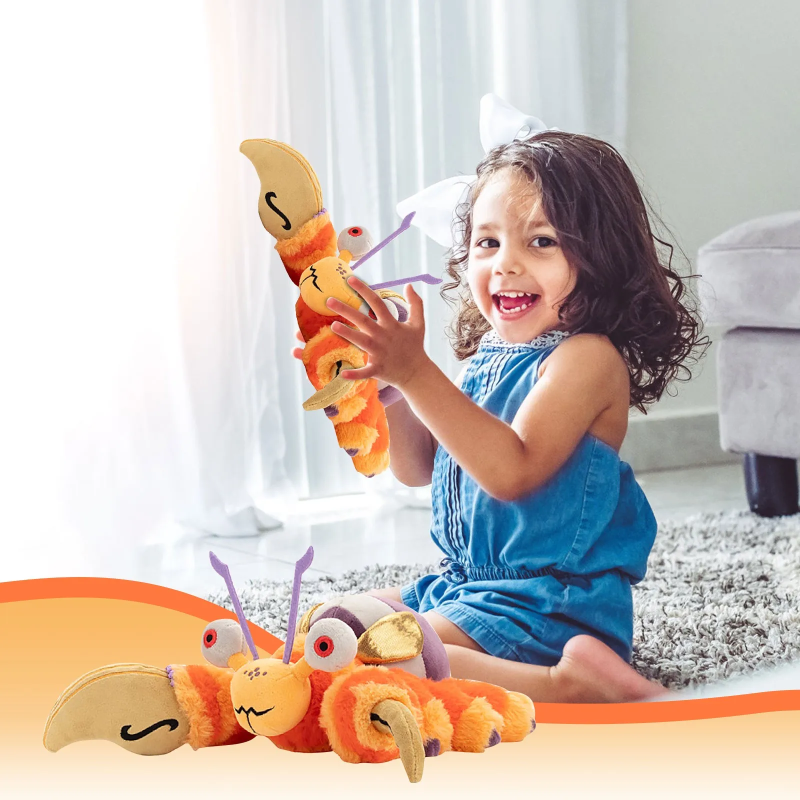 

Adorable Cartoon Crab Plush Toy Perfect Gift for Kids, Soft and Huggable Children's Rag for and Comfort