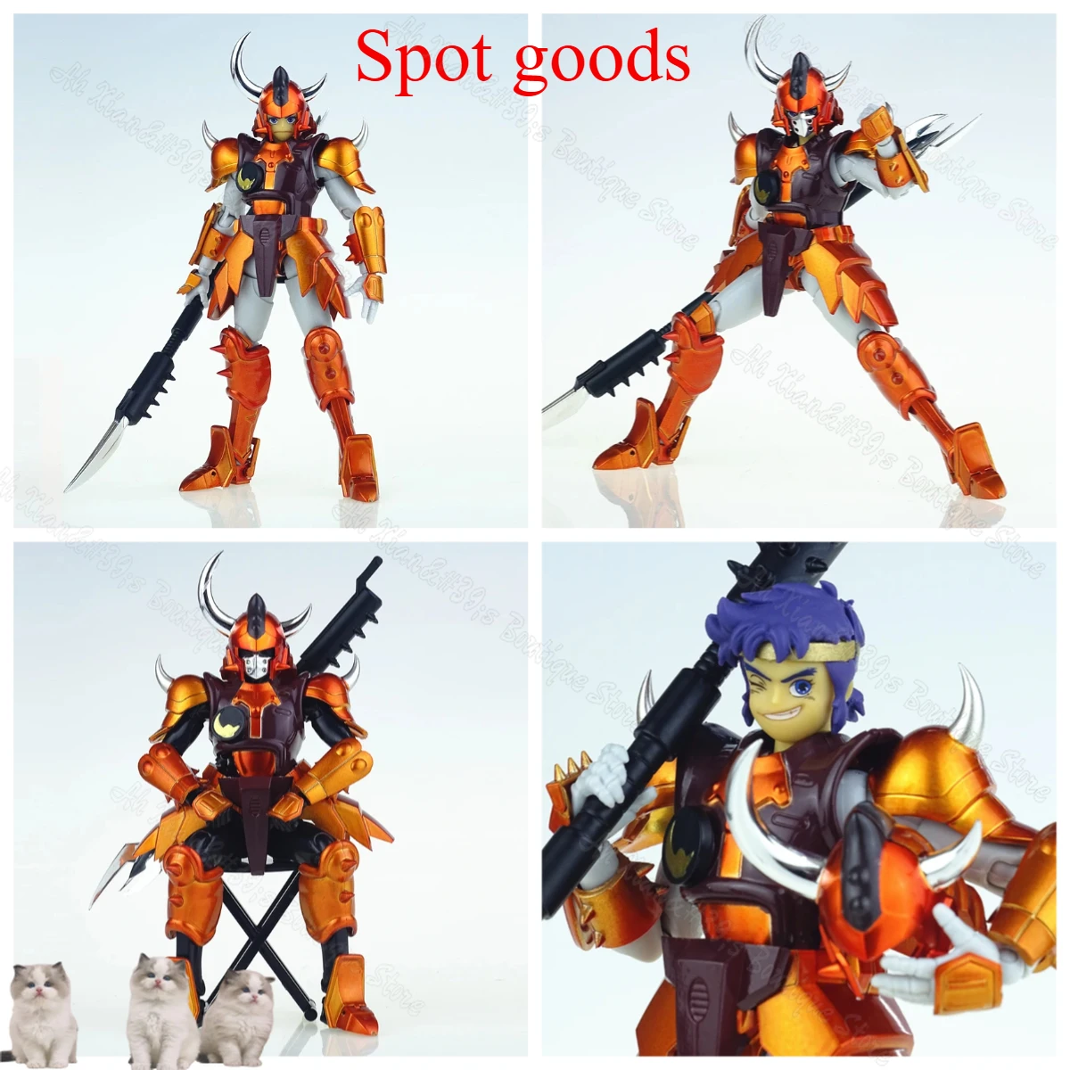 

Spot Goods Koo Yoroiden Samurai Troopers Ronin Warriors Kikoutei Kento Double Armors Action Figure