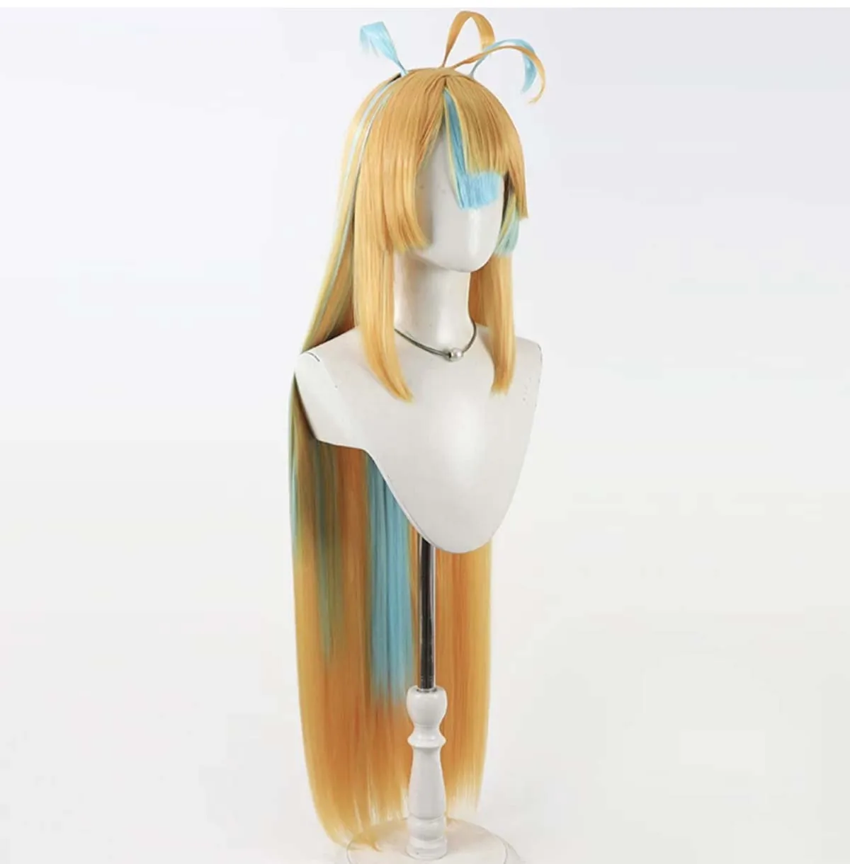 Women Virtual YouTube Vtuber Amakawa Hano Cosplay Long Orange Heat Resistant Synthetic Hair Wig