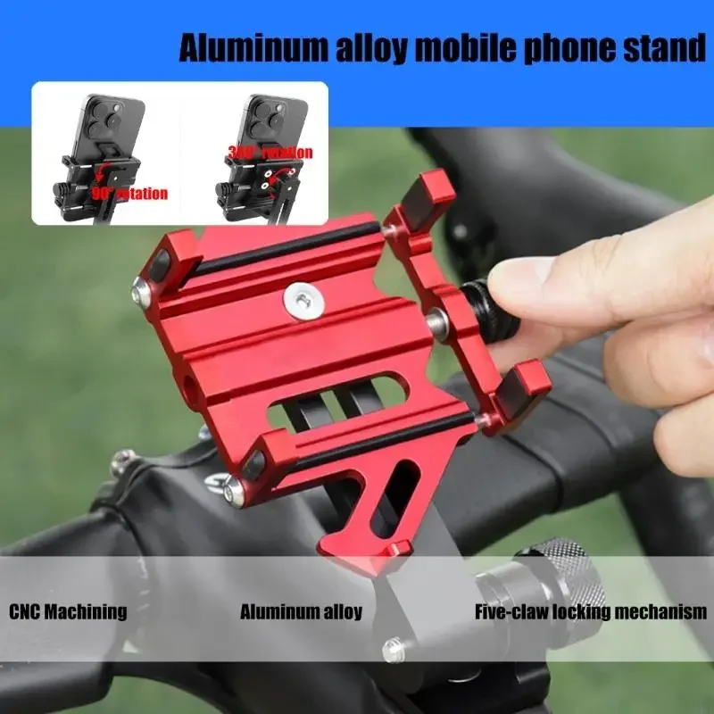 

Detachable Shockproofed Bicycles Stand Secure Phone Mount Solid Cycle Phone Rack for Daily Commuters and Cyclists 69HD