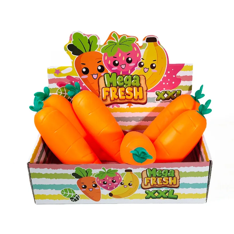 cross border hot selling new product TPR flour simulation carrot fried chicken leg stress relief toy squeeze toy in stock finger