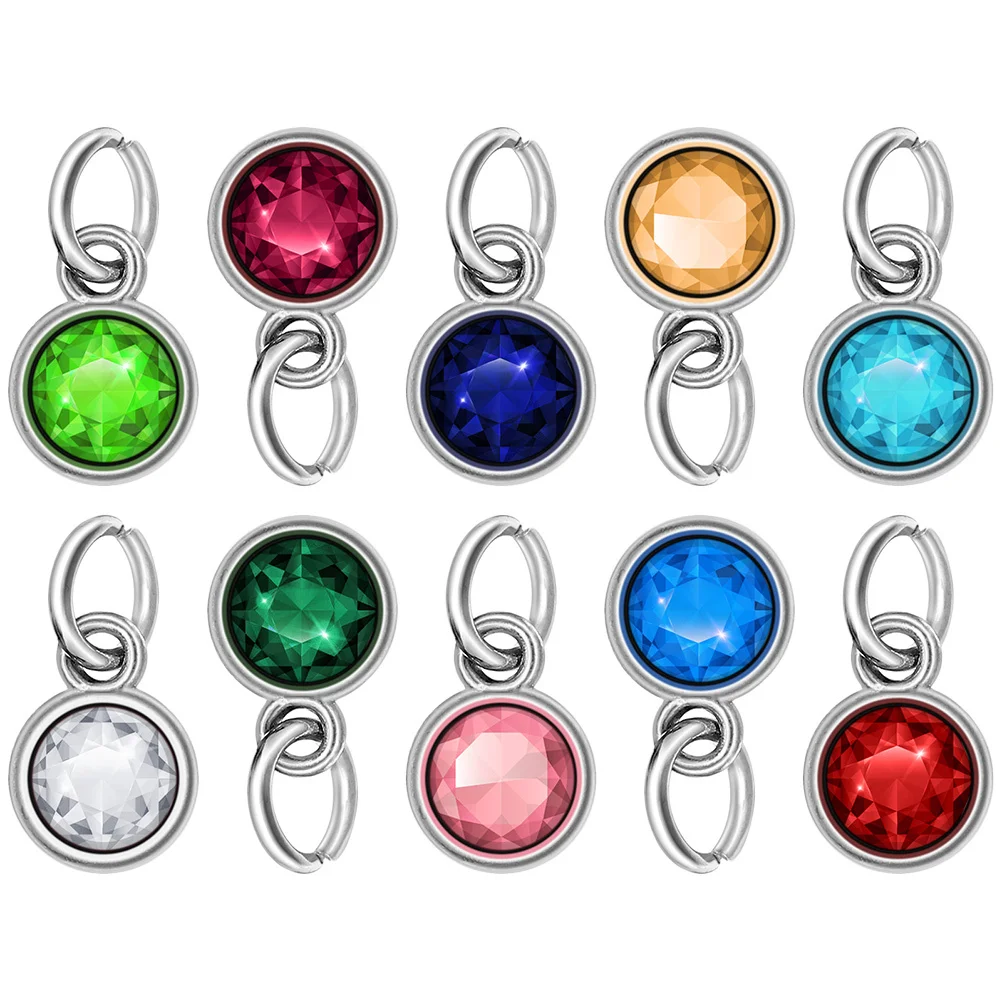 36Pcs Jewelry Rhinestone Decor Charms Durable Long Lasting DIY Pendant Keychain Accessory Rhinestone Charms Jewelry Pendant