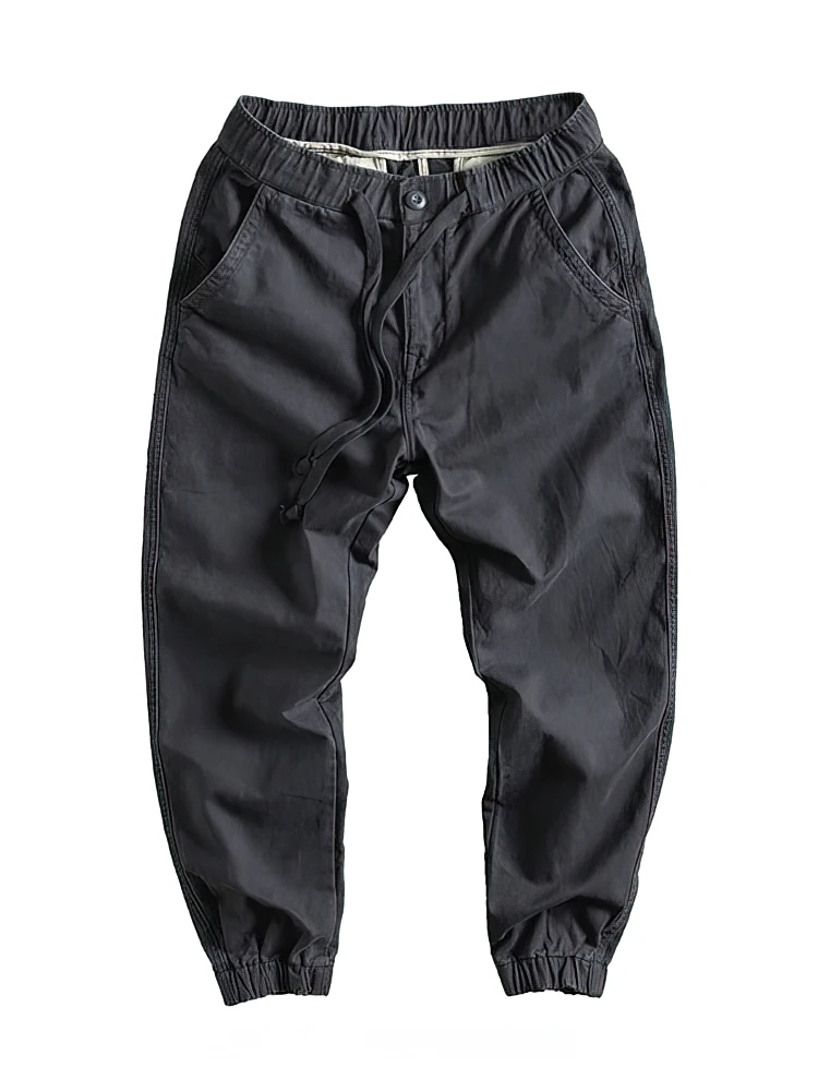 Casual Sport Cotton Jogger Pants Men Outdoor Plain Baggy Cargo Sweatpants Wide leg Oversize Hiking Trousers