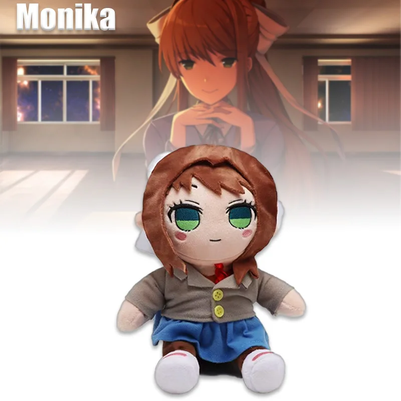

Exquisite Monika Plush Toys Literature Club Soft Terrifying Game Peripherals Ornaments Collection Decoration Gifts For Friends