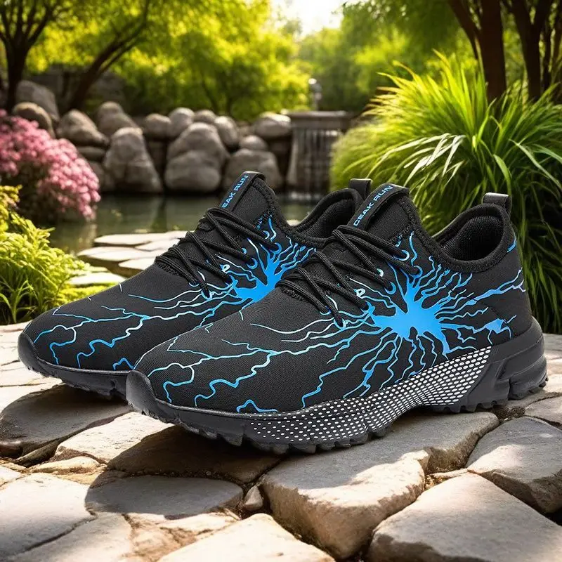 

2025 new men's breathable air cushion running shoes-anti-slip shock-absorbing casual sports shoes fashionable men's sports shoes