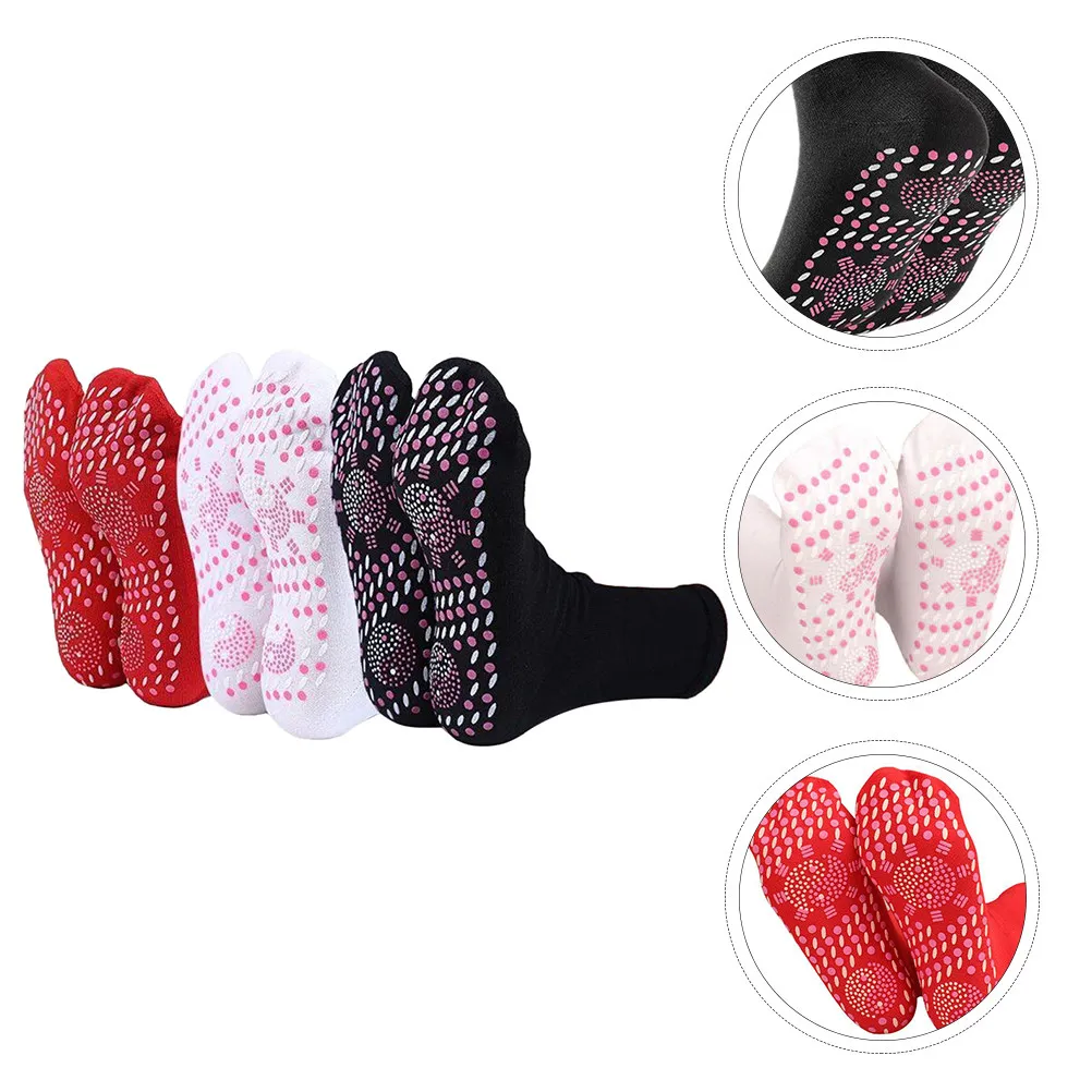 

Self Heating Warm Socks 3 Pairs Winter Breathable Cotton Anti Freezing Socks for Skating Cycling Climbing Camping Hiking