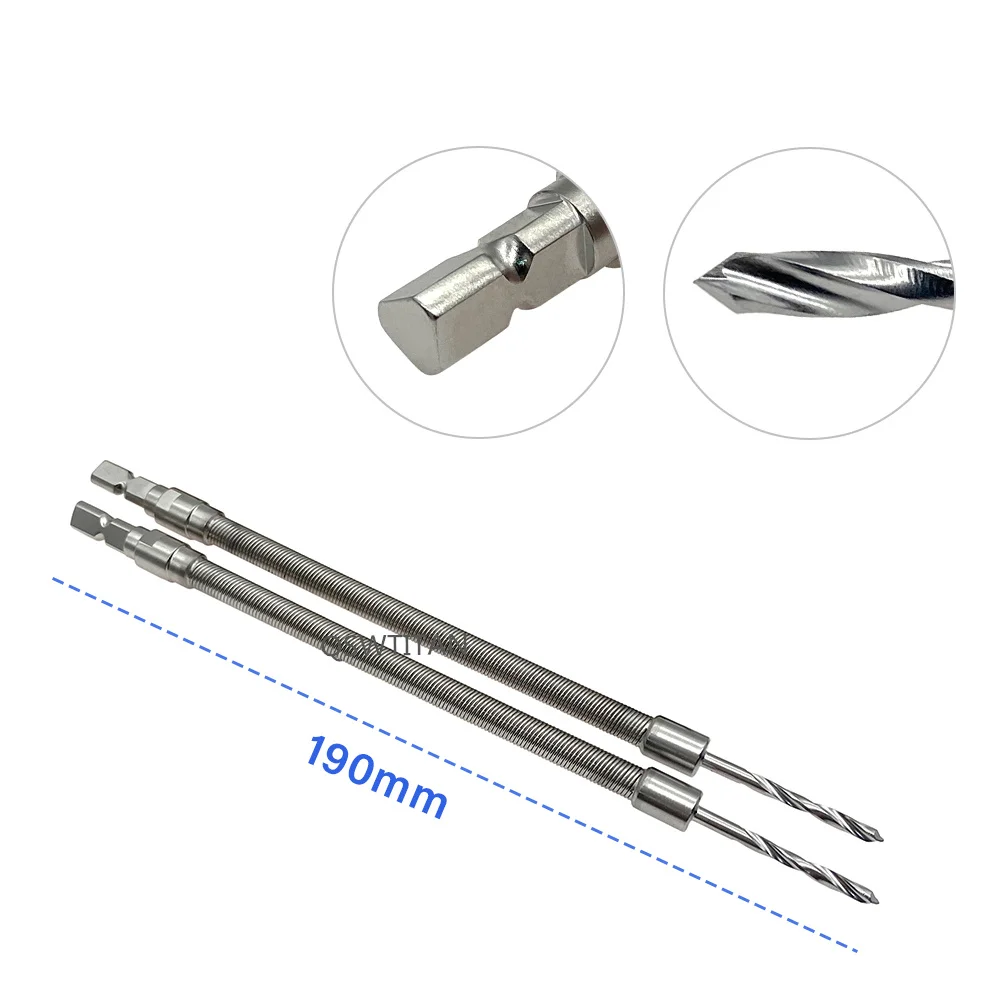 Flexible Drill Bit Soft Drill Reconstruction Plate Operation Tool Stainless Steel Orthopedic Instrument