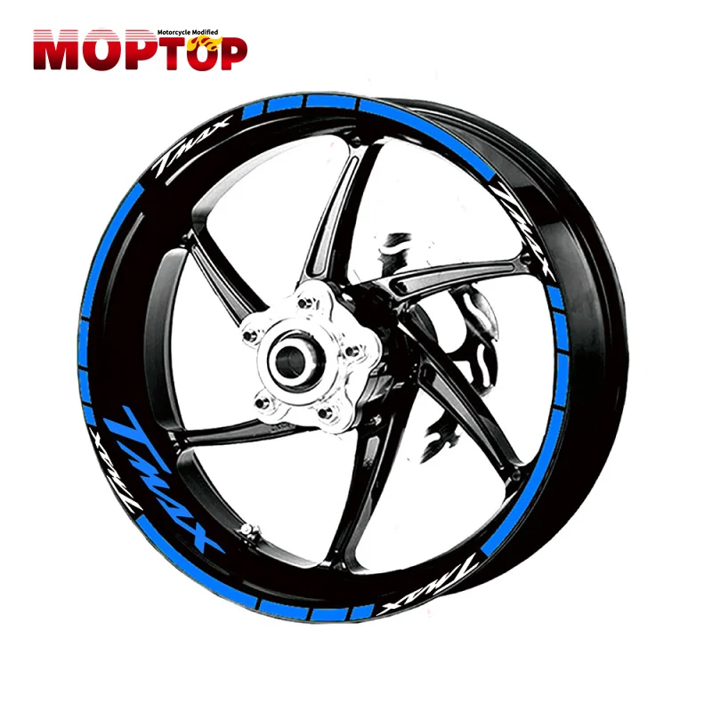New Motorcycle Wheel Reflective Sticker Stripe For TMAX 500 TMAX530 DX SX TMAX560 TECH MAX Front Rear Tire Decals Stickers tamx