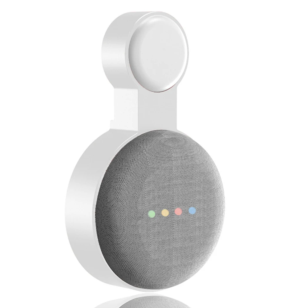 Soporte de pared para Google Audio, colgador colgante de enchufe de segunda generación, color blanco, 1 unidad