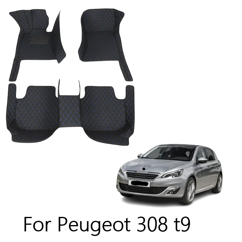 

Carpets Car Floor Mats For Peugeot 308 t9 2019 2018 2017 2016 2015 2014 Auto Interior Custom Waterproof Anti Dirty Rugs Covers