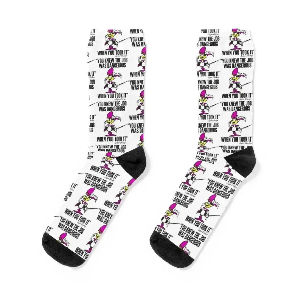 Super Chicken solo Jay Ward Watch Art 60 Chicken Socks colored set floral sport Socks Girl Men's