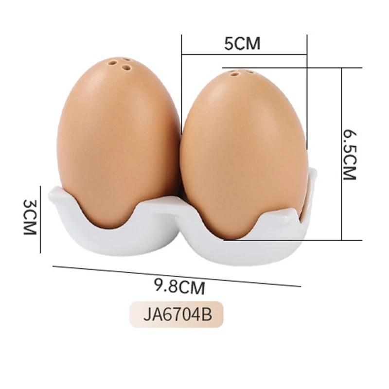 후추 셰이커 세트, 대나무 소금 셰이커, 미니 다크 브라운 계란 모양 셰이커, 카톤 디자인 홀딩 스탠드