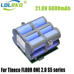 Batteria di ricambio 21.6V 6000mAh per Tineco FLOOR ONE 2.0 S5 PRO 2 S5 Smart S5 Steam Floor Scrubber accessori parti