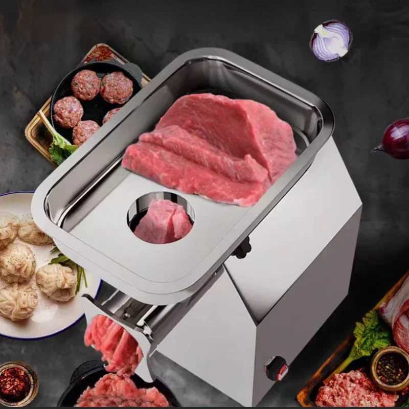 Meat Grinder Commercial Vertical Stainless Steel Electric High Power Multifunctional Grinder Stuffing Sausage Meat Grinder