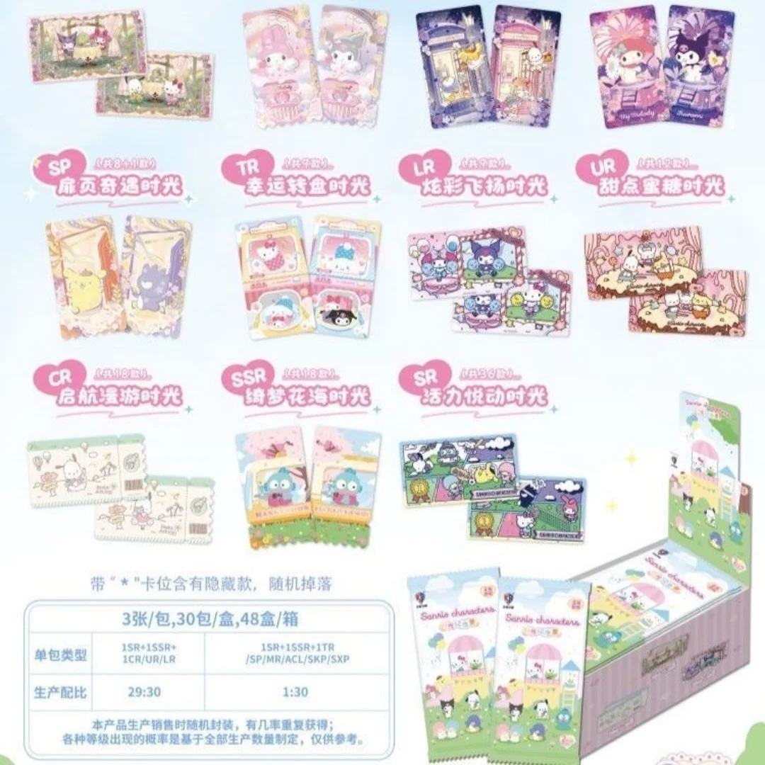 KABAO Sanrio Family Time Commemorative Ticket Series Genuine Sanrio Anime Character Kuromi Cinnamoroll Ticket Root Card