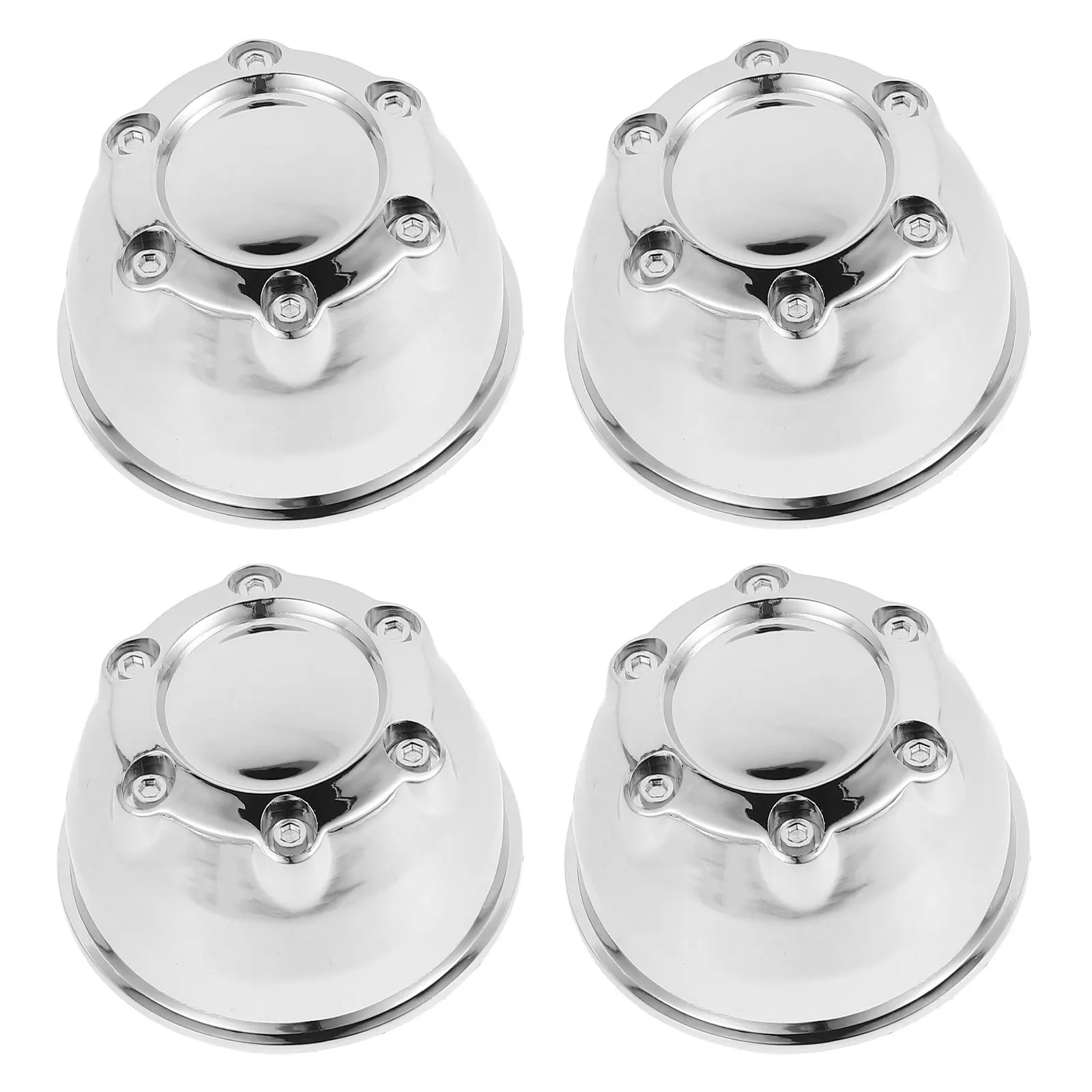 

4Pcs Wheel Hub Center Caps Waterproof Dustproof Protective Cover for Atv Go-Kart Off-Road Trailer Camper Lug Nut Caps