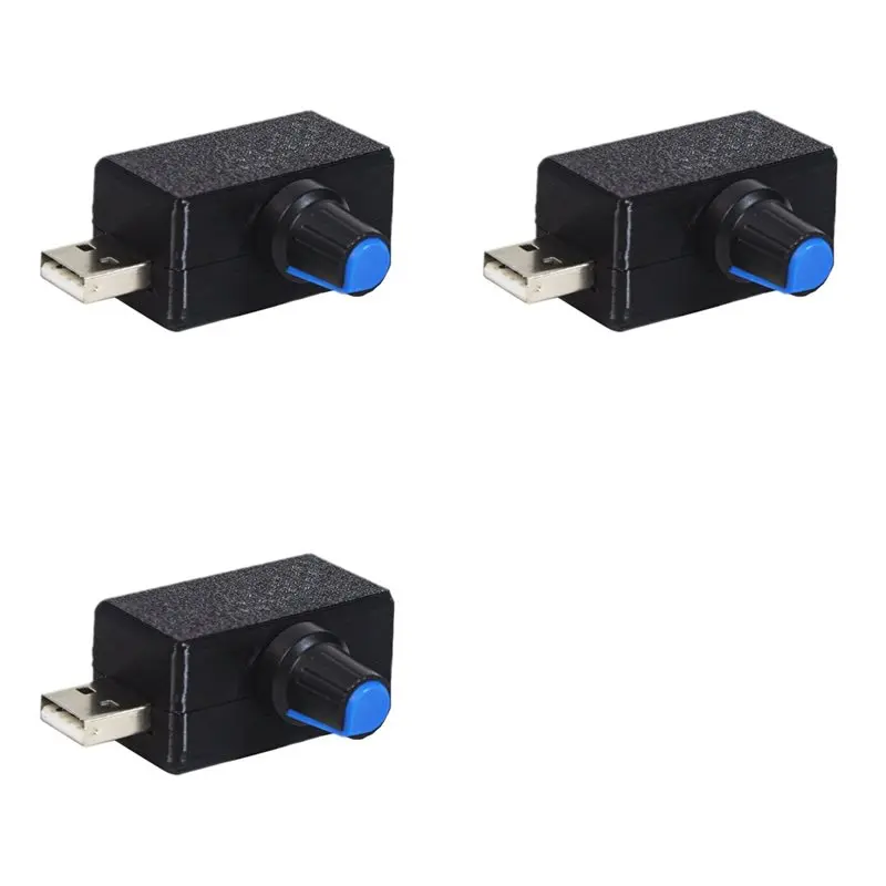 [AAAE 2026] 3X 5V USB Fan Speed Controller Voltage Regulation Module Motor Speed Controller USB-A Interface DIY
