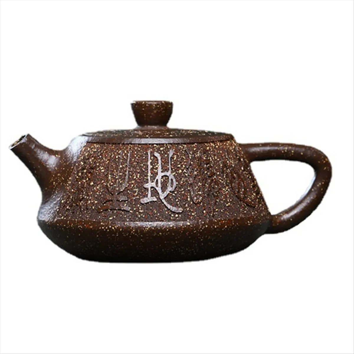 PROFESSIONAL USE 100ml Clay Teapots Raw Ore Stone Scoop Tea Pot Handmade Customized Tea Infuser Chinese Filter Beauty Teaware