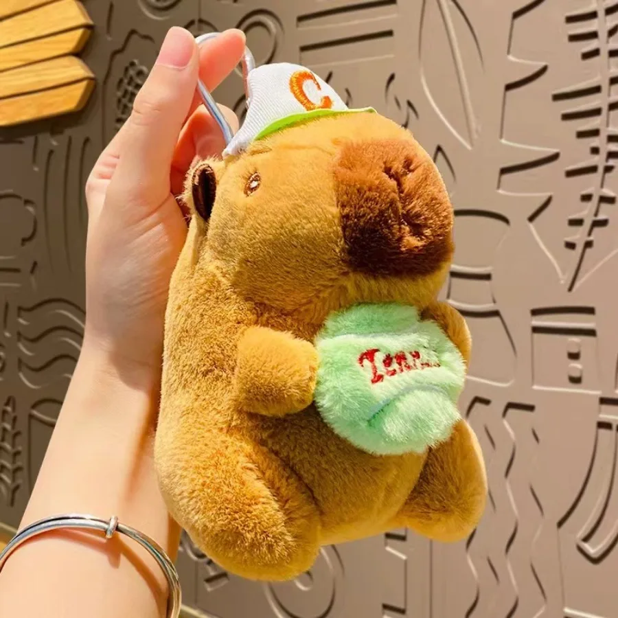 Cute Capybara Pendant Plush Toy Doll Bag Hanging Ornaments Cute Capibala Keychain Desktop Doll Ornaments Car Pendant