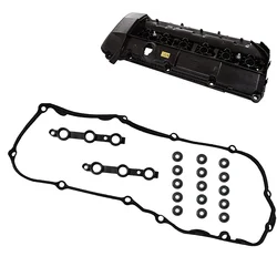 JEAZEA 18x Engine Valve Cover Gasket Kit Set With Seals For BMW E36 E38 E39 E46 E53 E60 E83 330i 330xi 525i 530i 11129070990
