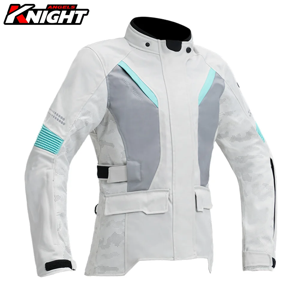 

Women Motorcycle Jacket Removable Lining Waterproof Racing Motorcycle Rally Suit Four Seasons Motocross Jacket Moto Clothing