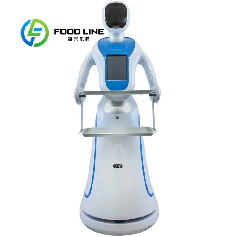 Customized Humanoid Artificial Intelligence Robot Waiter Automatic Food Delivery Server For Hotel Dining Hall