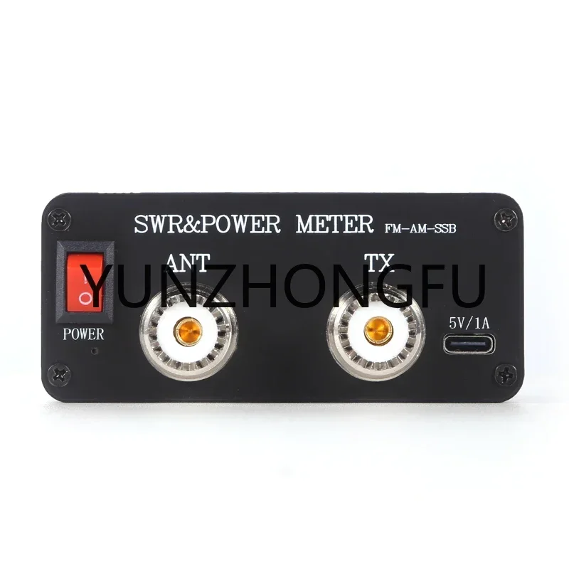 with Button 1.8MHz-50MHz 0.5W-120W SWR HF Short Wave SWR and Power Watt Meter  FM AM CW SSB