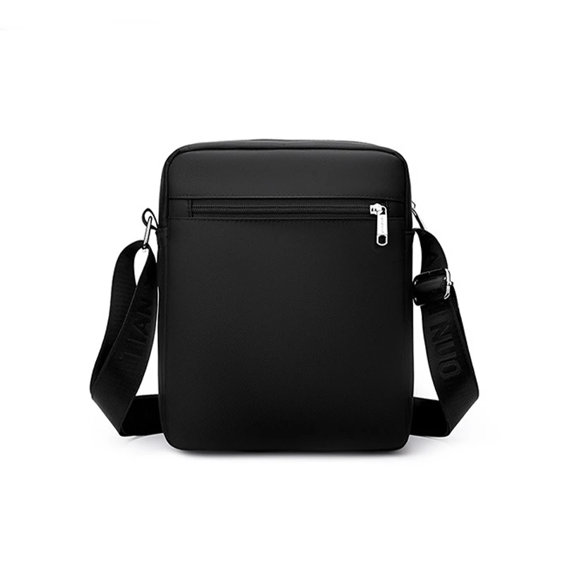 Men's Business Commuter Shoulder Bag Large Capacity Travel Casual Crossbody Bag Minimalist Multi Layer Portable Nylon Sling Bag