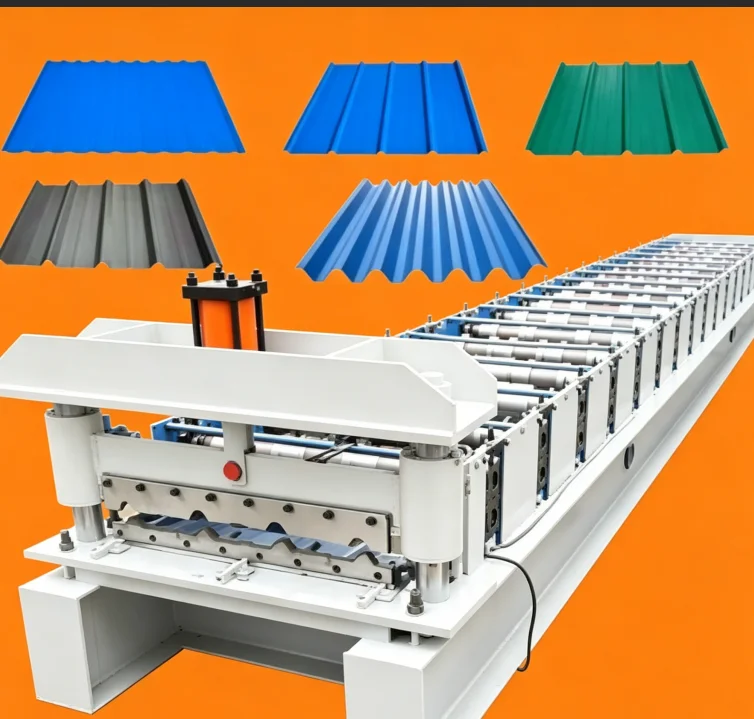 Factory Sales Double Layer Roofing Sheet Machine Double Layer Roof Panel Roll Forming Machine