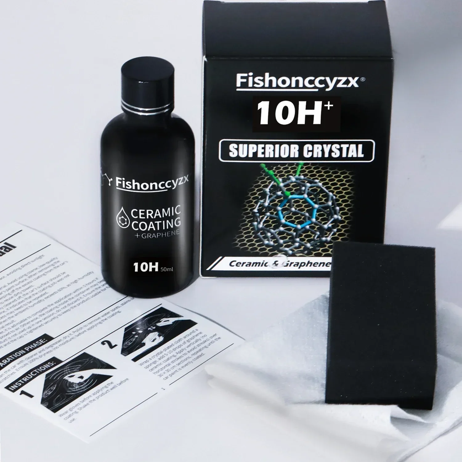 

10H Nano Ceramic Coating Graphene 50ML Pro Hydrophobic Paint Protection Car High Temperature Resistance Scratch Resistance