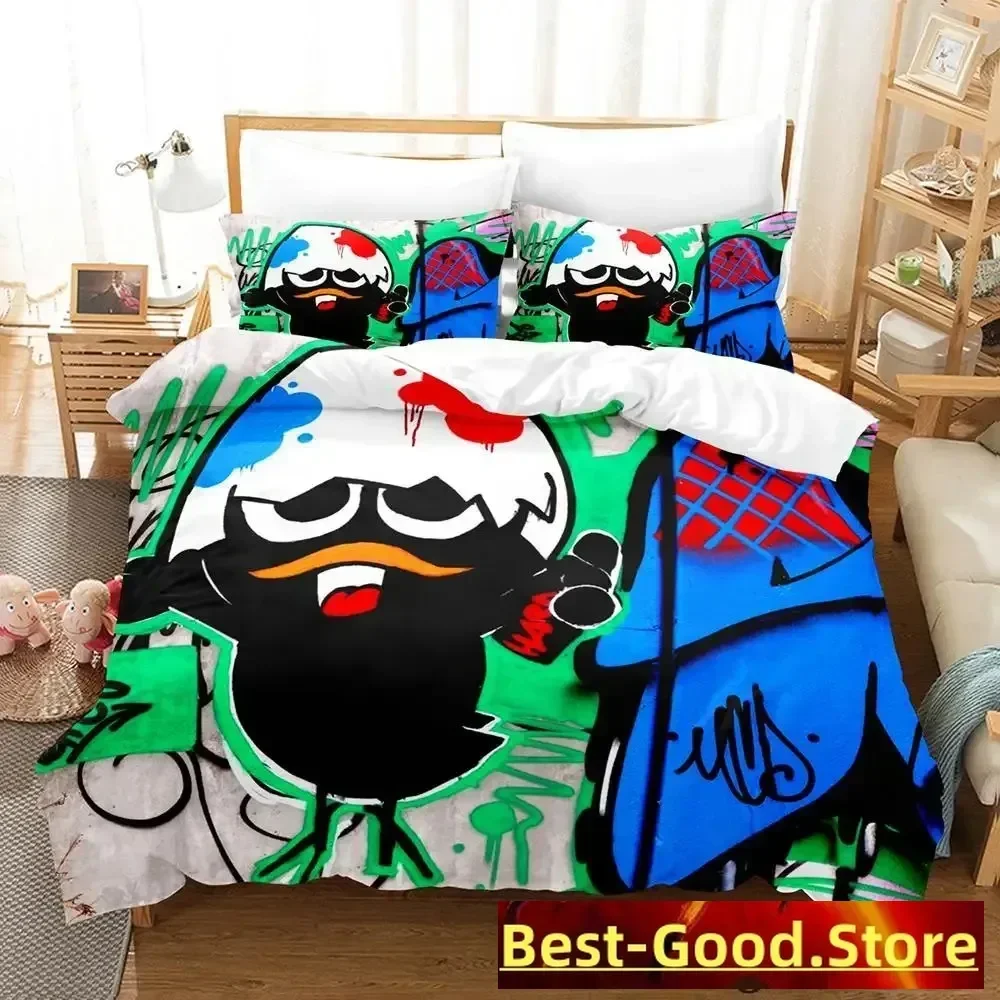 

New Calimero Bedding Set Single Twin Full Queen King Size Bed Set Aldult Kid Bedroom Duvetcover Sets 3d Anime Kawaii Bed