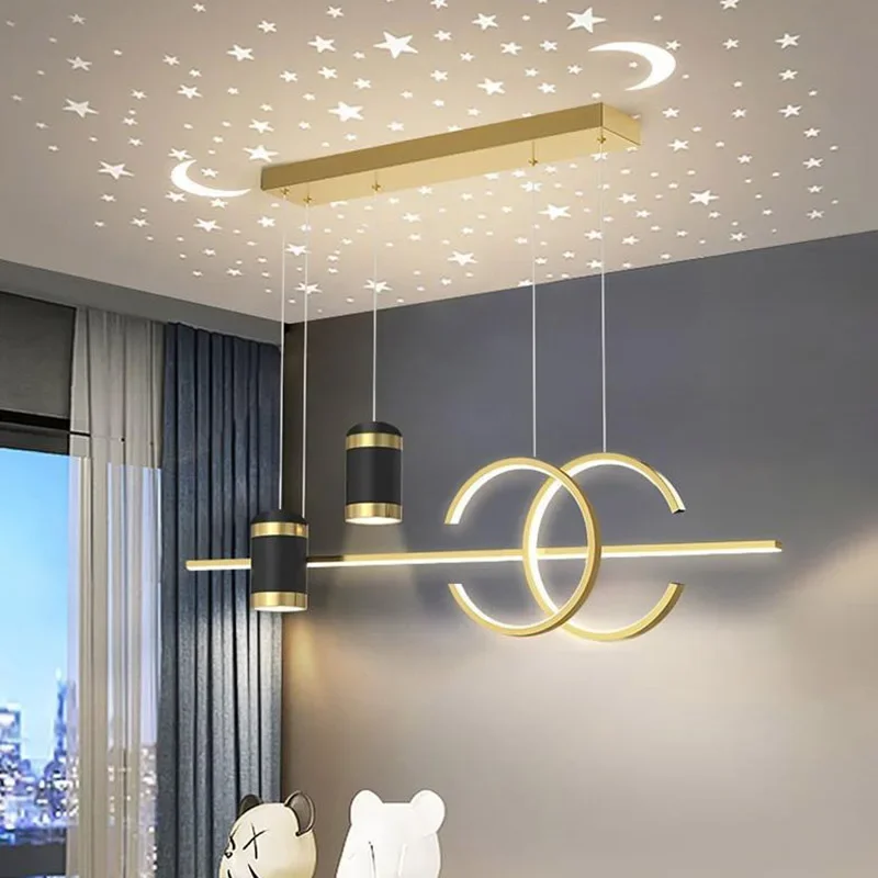 Nordic Pendant Lights Restaurant Lights Luxury Minimalist Dining Room Bar Counter Designers Minimalist Strip Lighting Decoration