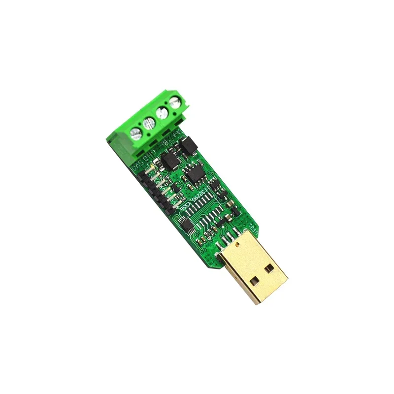 Industrial RS485/TTL (UART) serial port cable to USB conversion to two-way transparent transmission communication module