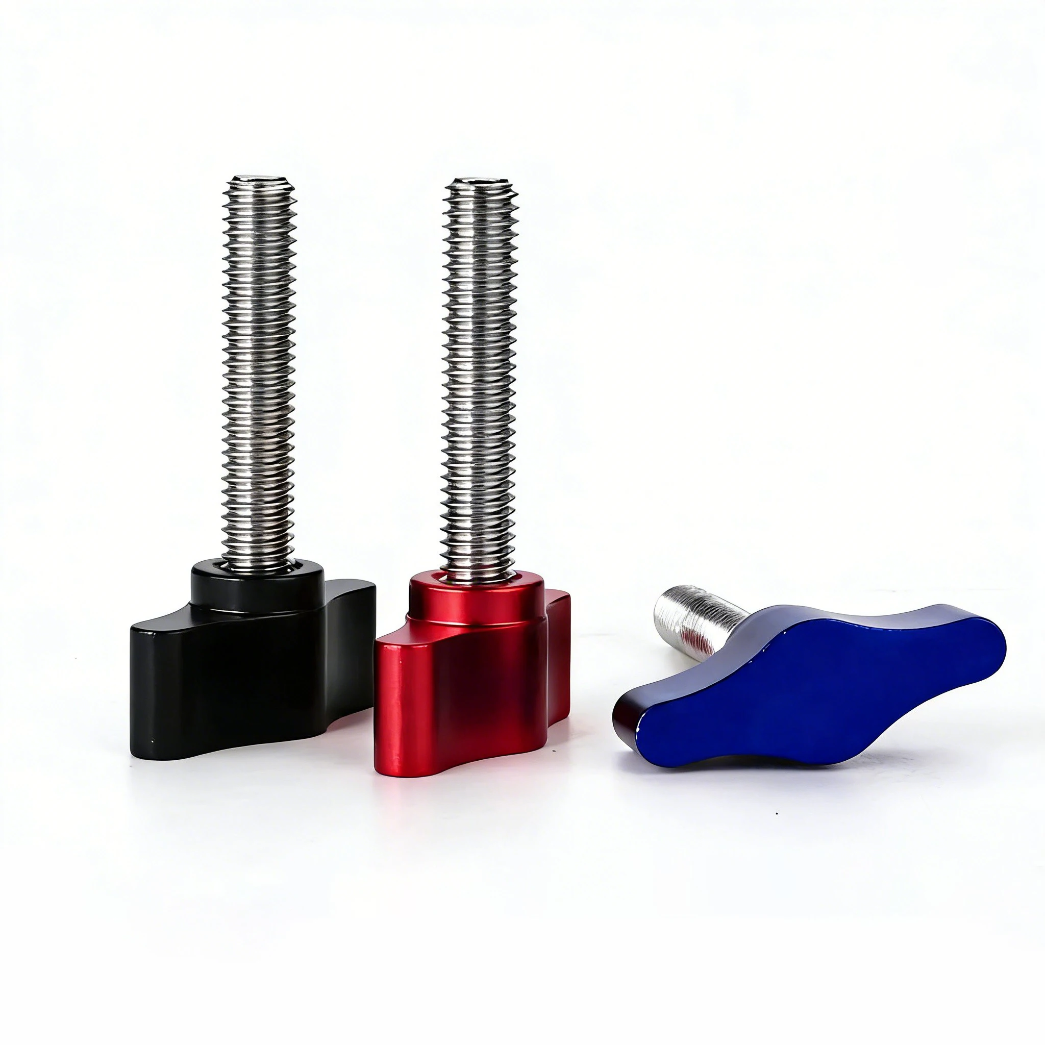 M3 M4 M5 M6 Thread Thumb Screw Adjustable Tee Wing Aluminum Knob to Remove Replace Hand Clamping Tightening Knob Power Supply