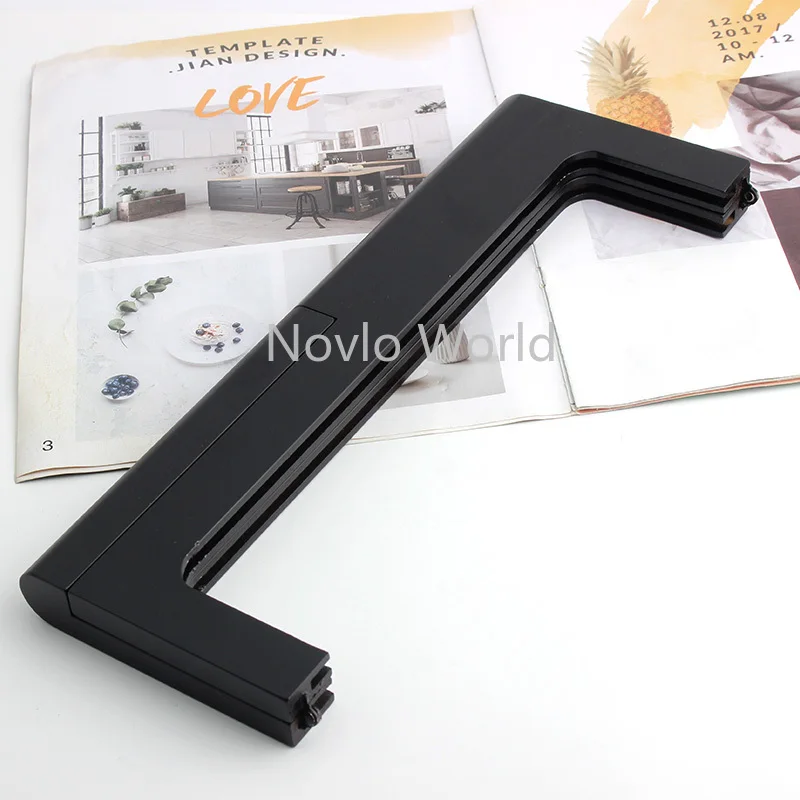 1-5pcs 32x12cm Factory Seller Hot Sale Fashion Black Solid Wood Frames For Handbag Purse Parts Accessories