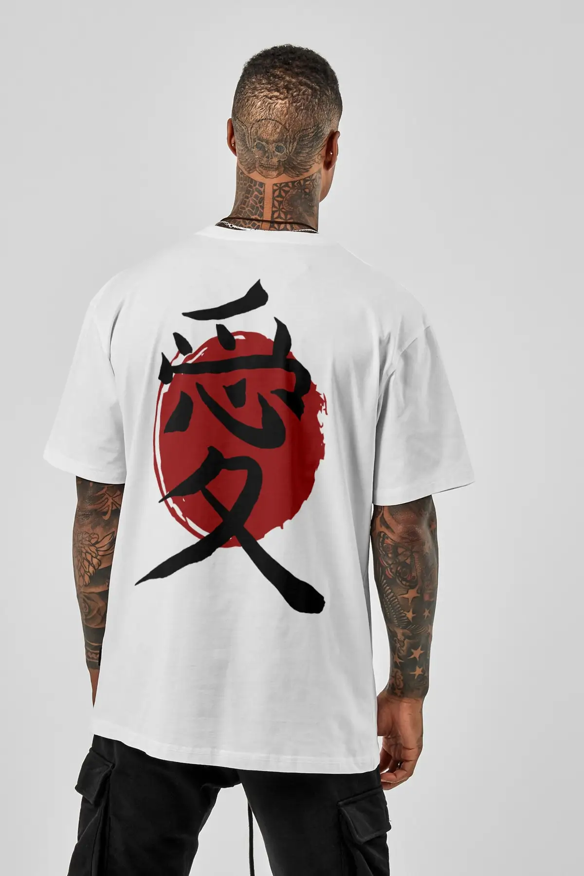 Oversize Japan Mood 'love' Printed Tshirt Japanese Fashion Style Oversize Unisex Printed T-Shirt