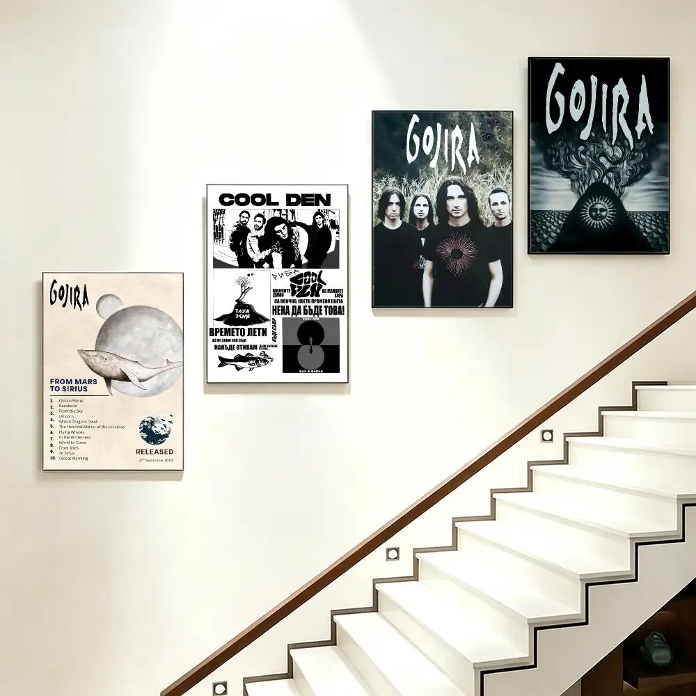 band Gojira Poster Poster HD  Printing Soothing and Cream Style Home Decor for the Living Room cafes Gift Giving
