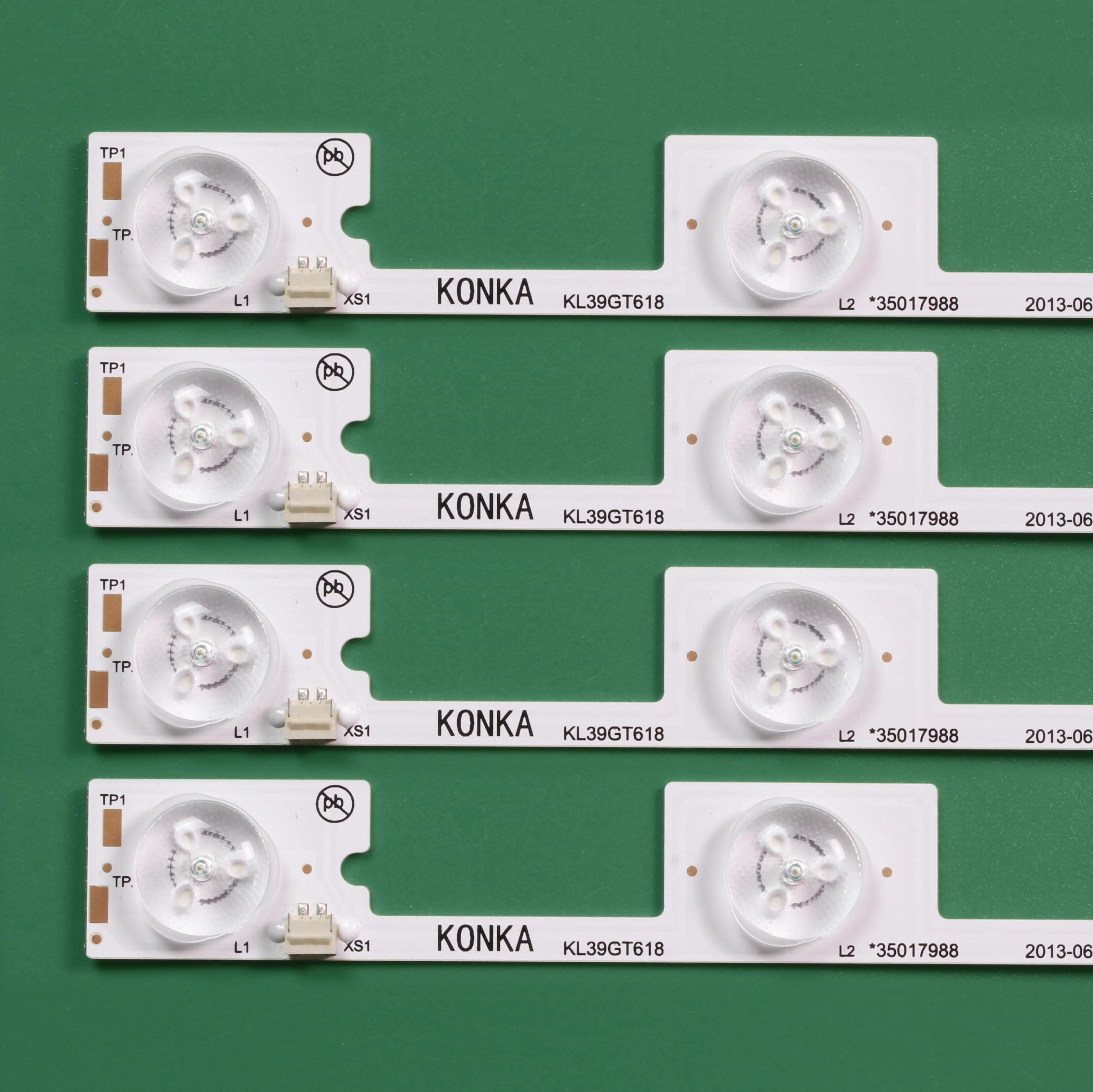 New LED backlight strip for Toshiba Dl3945i Dl3945 Dl3945i(a) KL39GT618 35017988 35017990 5LEDs*6V 307mm