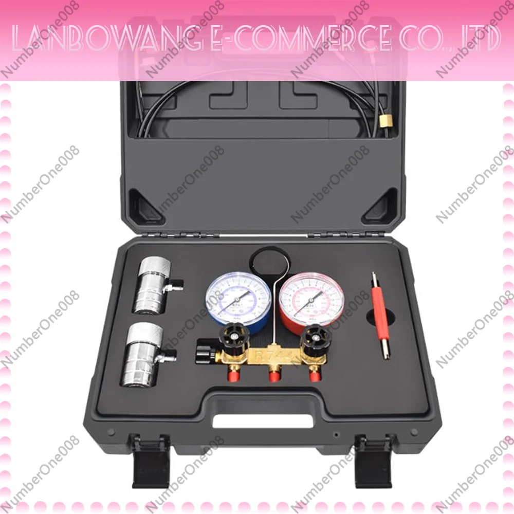 

R744 Refrigerant Charging Hoses, AC Manifold Gauge Set for Mercedes Benz Maybach, CO2 Fluorination Tool for Car HVAC