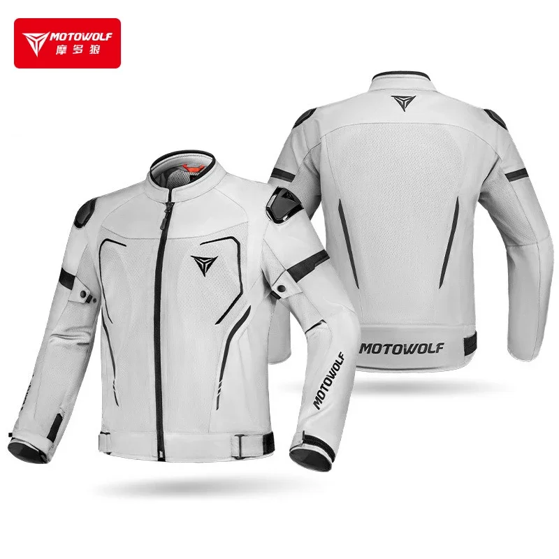 

Motowolf Jacket Man Motorcycle Jacket CE Certified Armor Protection Summer Breathable Moto Clothing Anti Fall Motocross Jacket