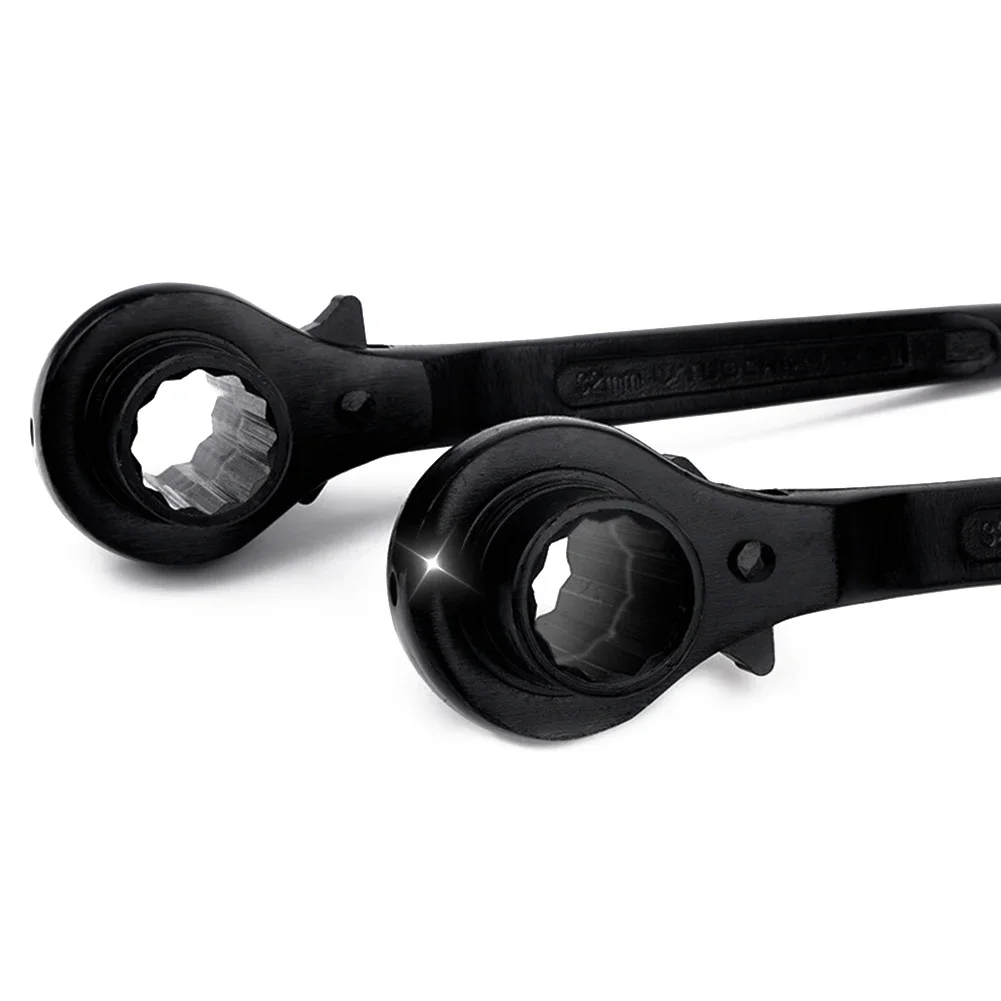 

End Ratchet Wrench Waterproof Steel 1 Pc Black For Car Maintenance For Machine Maintenance High Quality Brand New